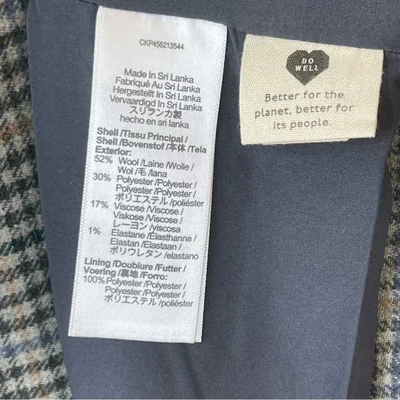 NWT Madewell Dorset Blazer in Bowne Plaid - Picture 6 of 11
